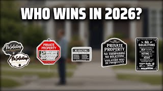 The Top 5 Best No Soliciting Signs in 2026 - Must Watch Before Buying!