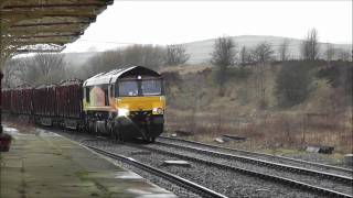 Rail Freight at Hellifield Station on Fri 11th March 2011.