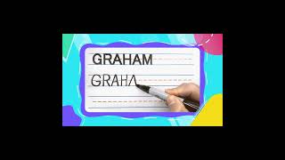 How To Write GRAHAM -- SUPER FAST | Write With Me! -- FOR KIDS | #shorts