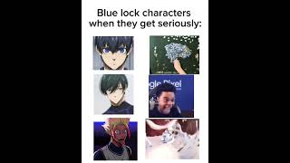 Bluelock character when they get serious #isagi #ryusei #rinitoshi