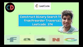 Construct Binary Search Tree from Preorder Traversal | Leetcode 1008 | Live coding session 🔥🔥🔥