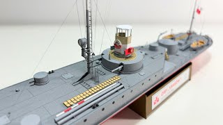 Polish river monitor ORP Kraków - paper model 1:100