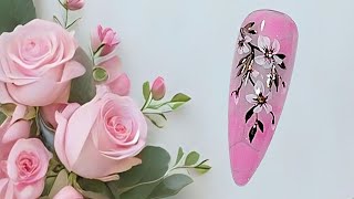 Растекашки. Цветочное настроение. Подробный видеоурок. /Spring manicure. Flower mood.