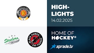 14.02.2025 - Highlights - Bietigheim Steelers vs. EHF Passau Black Hawks