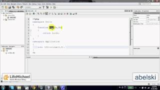 Simple namespace in PHP using Brackets