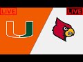 Miami vs. Louisville LIVE HD | NCAAF 2024 | College Football Week 8