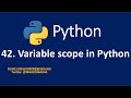 42. Variable Scope in Python