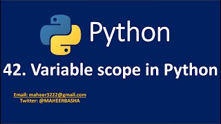 42. Variable Scope in Python
