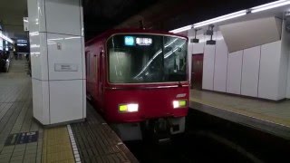 【4K】名鉄3500系+3100系 急行 豊川稲荷行き 発車シーン