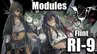 【明日方舟】専用モジュール獲得任務：フリント クリア参考例 RI-9/Modules Flint RI-9