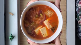 Cooking for One | Kimchi Jjigae (stew) for one
