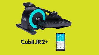 Cubii JR2+, Under Desk Elliptical, Pedal Exerciser, with Bluetooth Fitness Tracker App Sync