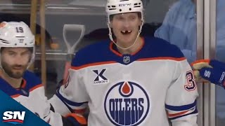 John Klingberg Buries Rebound Past Flyers' Samuel Ersson for First Goal as an Oiler