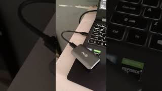 EnSave portable SSD speed test