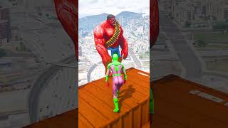 GTA 5 Epic Water Ragdolls | Spider-Man Jumps / Fails ep.1130 #shorts