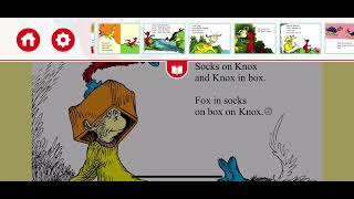 Fox in socks book overhouse media but it’s one word pictures