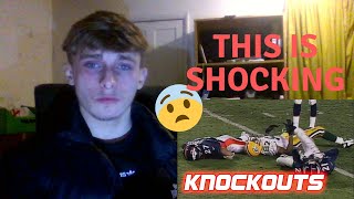 British Soccer fan reacts to American Football - NFL Biggest Knockout Hits Ever (Brutal Hits)