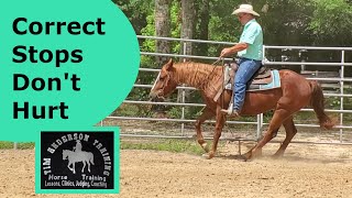 Stopping correctly is important for both you and your horse.