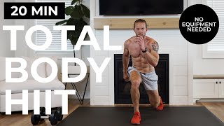 20 Min SWEATY Total Body HIIT Workout Circuit (Bodyweight Only)