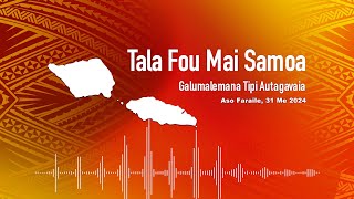 Radio Samoa - News from Samoa (31 MAY 2024)