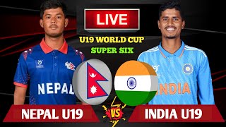NEPAL U19 VS INDIA U19 CRICKET LIVE | NEPAL VS INDIA ICC U-19 WORLD CUP LIVE | NEP VS IND LIVE