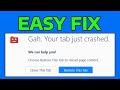 How To Fix Mozilla Firefox Gah Your Tab Just Crashed Error