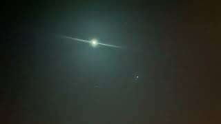 Asteroid Sar2667 explodes in the night sky over Rouen, France.