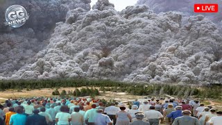 Horrifying Today: Recorded Live, Giant Geyser Erupts in Yellowstone, Tourists' Lives Threatened