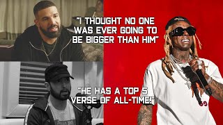 Rappers Talking About Lil Wayne (Eminem, Drake, Mac Miller, Kendrick Lamar, Jack Harlow & more)