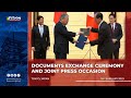 Documents Exchange Ceremony and Joint Press Occasion 2/9/2023