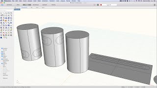 How to Project Curve on a Cylinder, using the Rhino commands Unroll Surface and Flow Along Surface