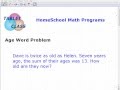 Homeschool Math Age Word Problem- Can Your Child Solve This?