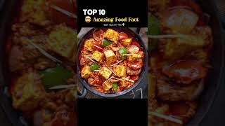 Top 10 Amazing Facts About Food 🍵 😱| Mind Blowing Facts In Hindi | Random Facts #facts #shorts