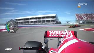 F1 – Kimi Räikkönen – final laps onboard – USA 2018