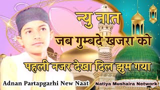 Jab Gumbade Khazra Ko Pahli Nazar Dekha Dil Jhum Gaya , Adnan Partapgarhi New Naat Sharif