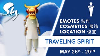 【 SKY: CotL 光遇 】Travelling Spirit 复刻先祖 - Greeting Shaman 拳礼武僧 | 26/05/22 - 29/05/22