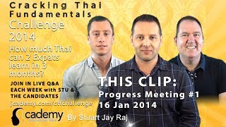 Language Learning Update Episode 1 - Cracking Thai Fundamentals Challenge 2014 with Stu Jay Raj