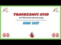 tranexamic acid (TXA) pharmacology, antifibrinolytic drugs pharmacology, pharmacology made easy