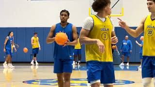 UCLA basketball practice video, featuring defensive trapping drills 10/29