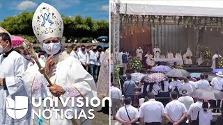 La iglesia Católica desafía al régimen de Daniel Ortega con misa en apoyo al obispo Rolando Álvarez