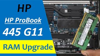 HP ProBook 445 G11 Laptop RAM Upgrade and Disassembly Option