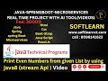 Print Even Numbers from given List by using java8 (stream Api)