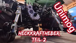 Heckkraftheber am Unimog 406 Teil 2 / Achshalter / Seitenstrebe / Unterlenker / Hubspindeln / Gopro9