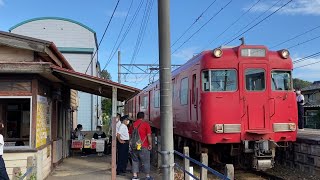 【名鉄】蒲郡線西幡豆駅 6010F発車