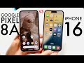 iPhone 16 Vs Google Pixel 8A! (Comparison) (Review)