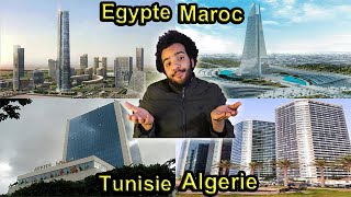 مقارنة بين اعلى الابراج فى ( الجزائر - المغرب - تونس - مصر )