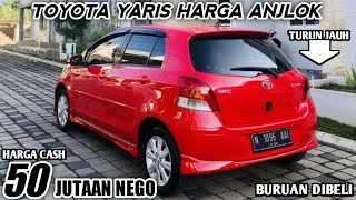 HARGA TOYOTA YARIS BEKAS HANYA 50 JUTAAN MASIH BISA NEGO MURAH BURUAN DIBELI