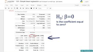 019 What Does the StatsModels Summary Regression Table Tell us