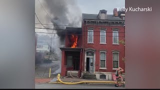 Units responded to a structure fire on the Main Street in Wheeling