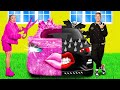 Pink Car vs Black Car Challenge by BaRaFun